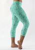 Aqua Floral Capri