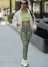Ethnic Black Lime legging