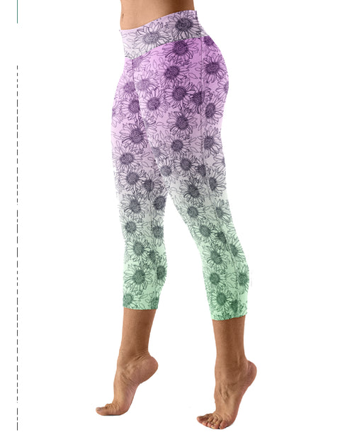 Sunflower Ombre Capri