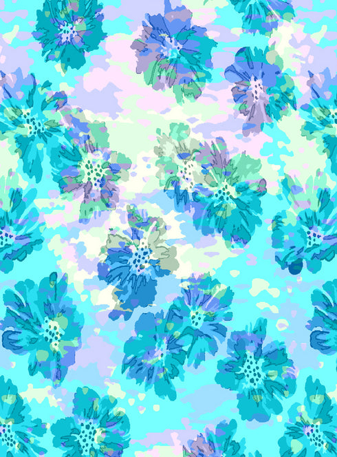 Watery Daisy Kids Leggings