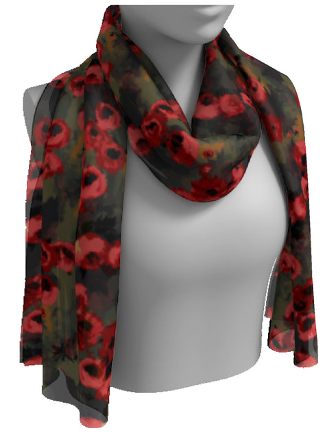 Winter Roses Scarf