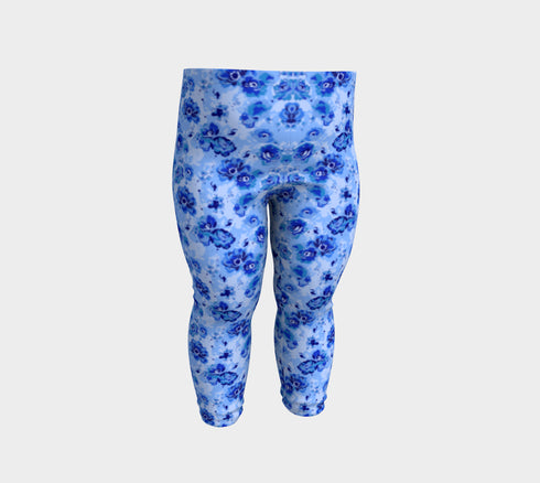 Blue Floral baby Legging