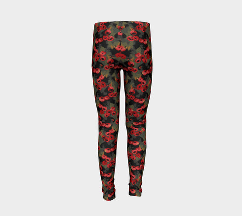 Winter Rose Kids Leggings
