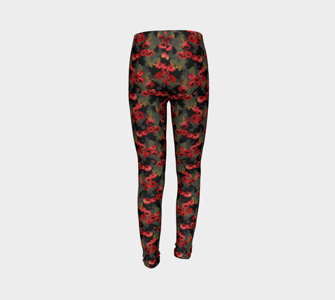 Winter Rose Kids Leggings