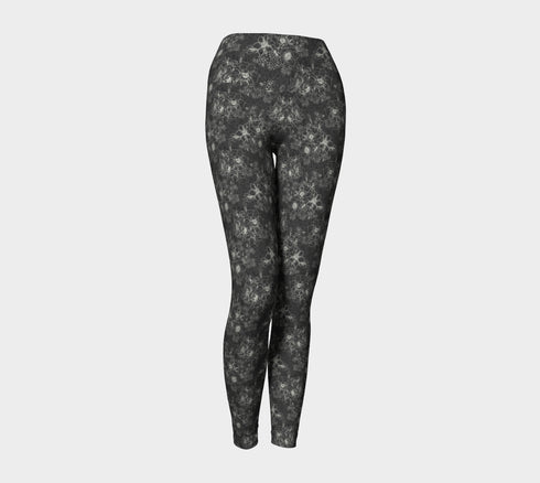 BK denim Floral legging