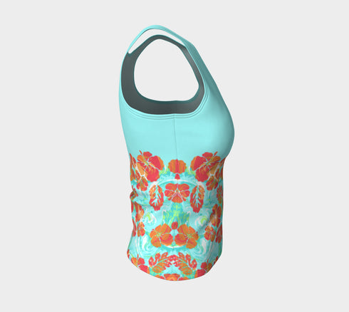 Hibiscus Swirl Tank