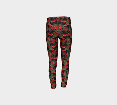 Winter Rose Kids Leggings