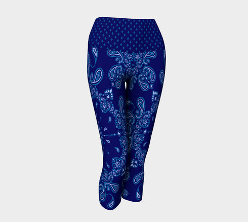 Navy Bandana Capri