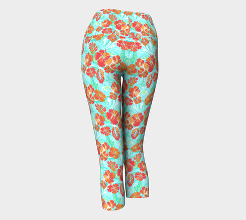 Hibiscus Swirl Capri