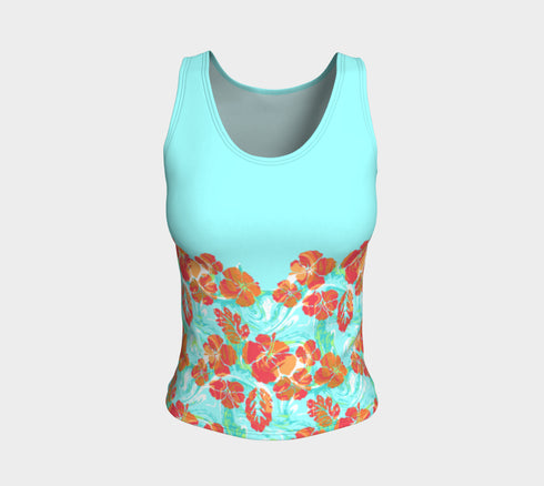 Hibiscus Swirl Tank