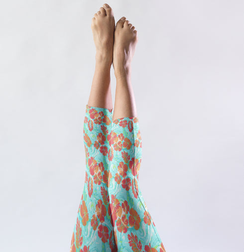 Hibiscus Swirl Capri