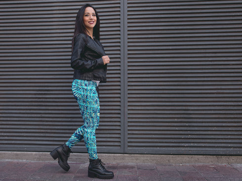 African Blues Leggings